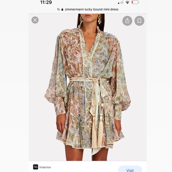 zimmermann lucky bound mini dress